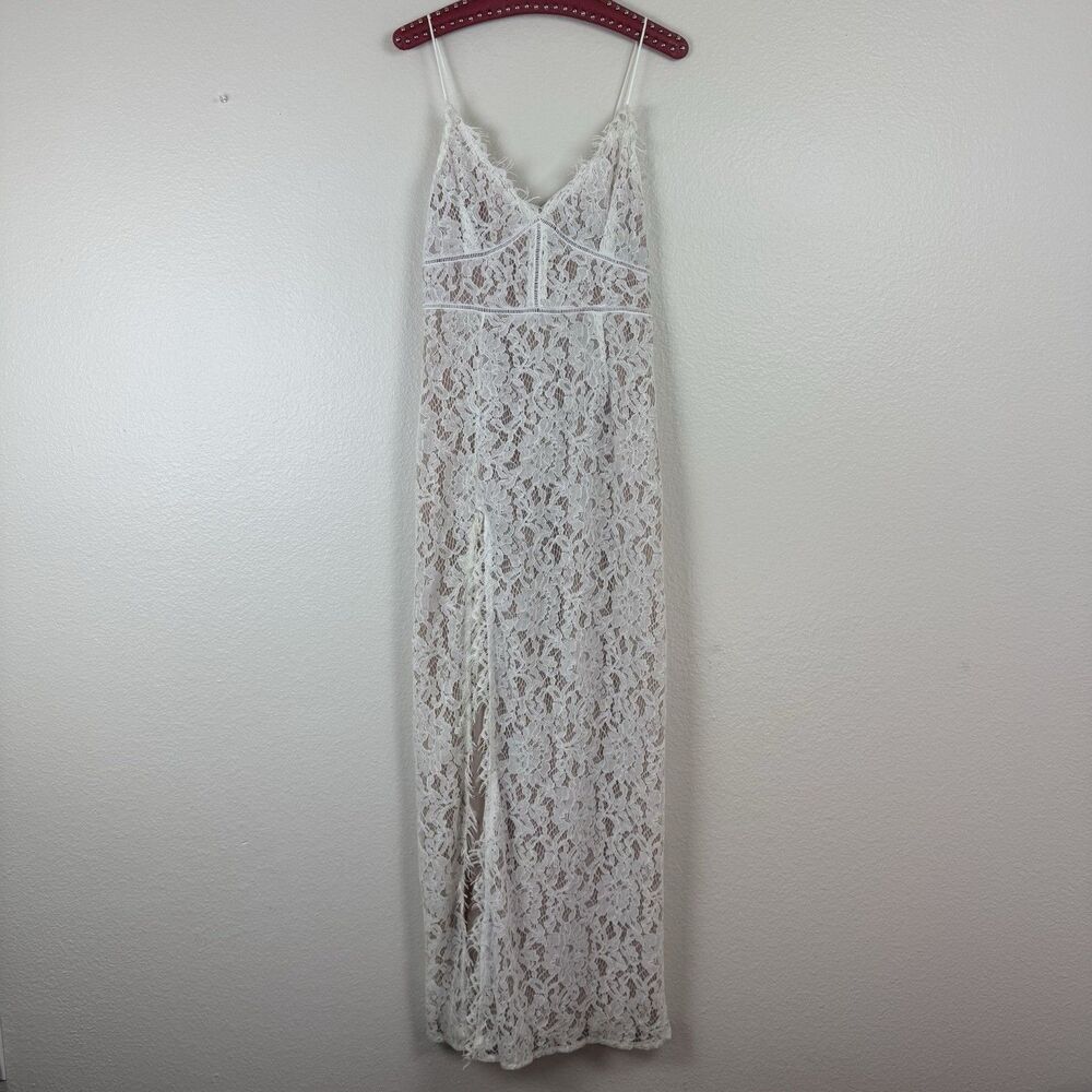 DO+BE Cream Lace Maxi Dress